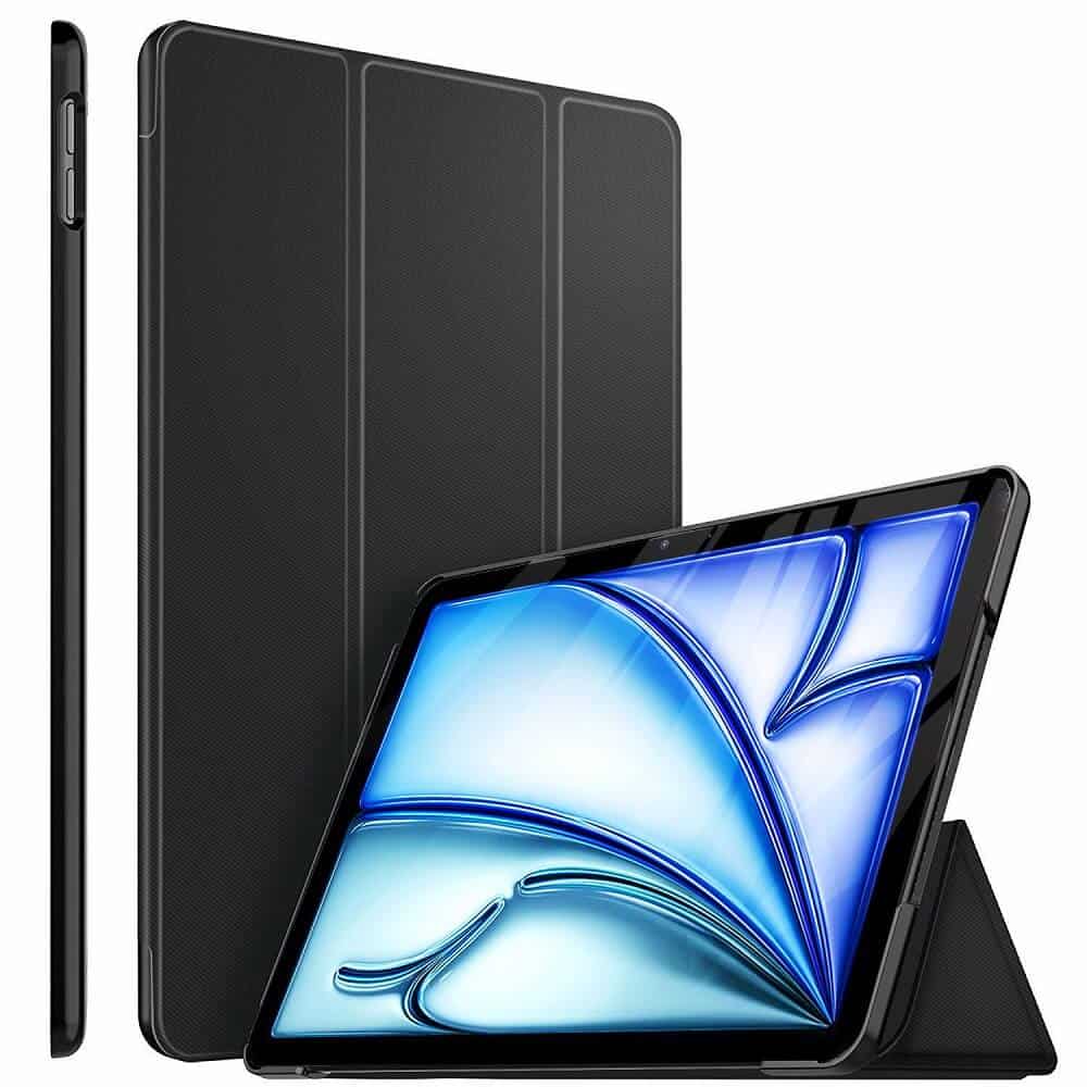 Apple iPad Air 11 2024 6th /5th /4th Gen Pro 11 inch Flip Cover Leather Stand Case Black Apple iPad Air 11 2024 6th /5th /4th Gen Pro 11 inch Flip Cover Leather Stand Case Black